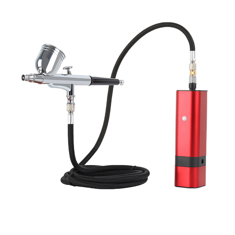 Automatická súprava airbrush s dvojčinnou airbrush pištoľou bez kábla